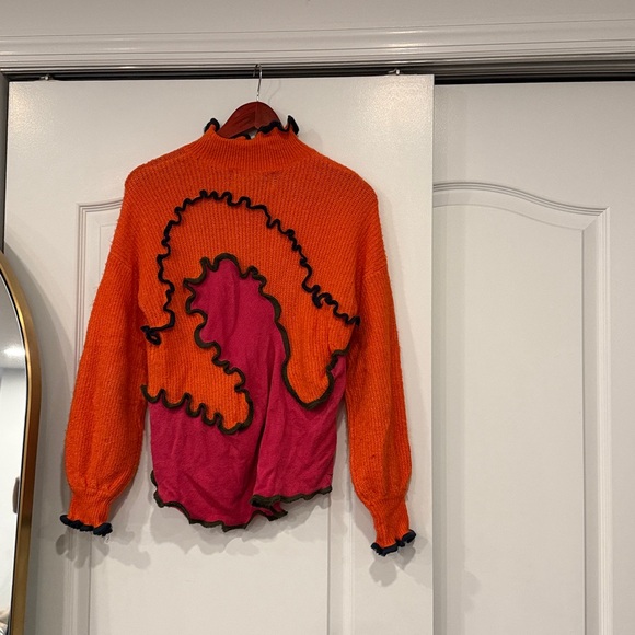 Colorful Ruffled Sweater - Picture 2 of 3